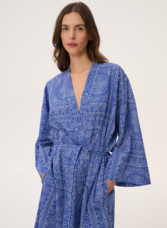 Kimono z bawełny we wzór bandany - Musolla