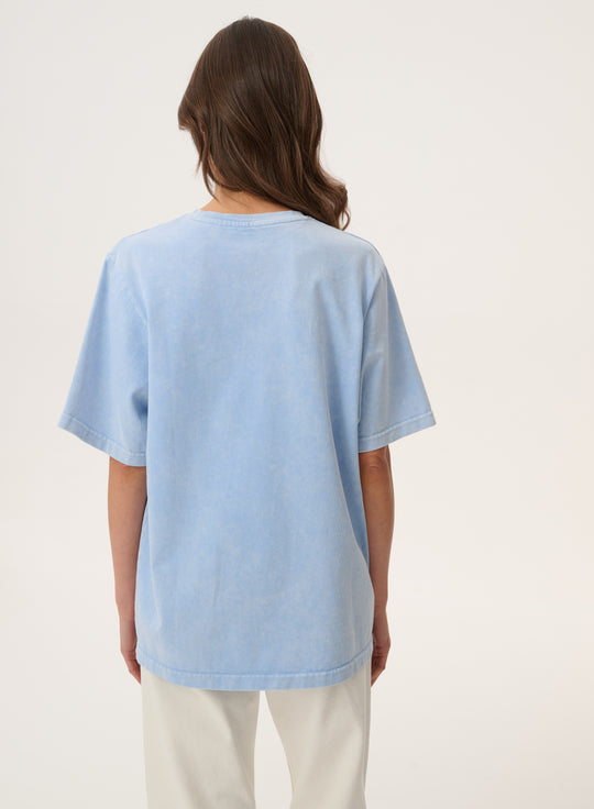 Washed bandana print T-shirt in blue - Danny