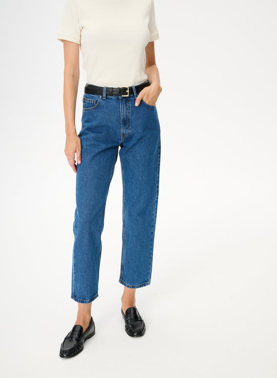 Blue cropped jeans - Rossie