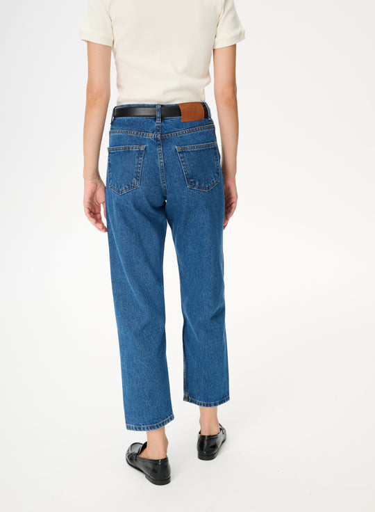 Blue cropped jeans - Rossie