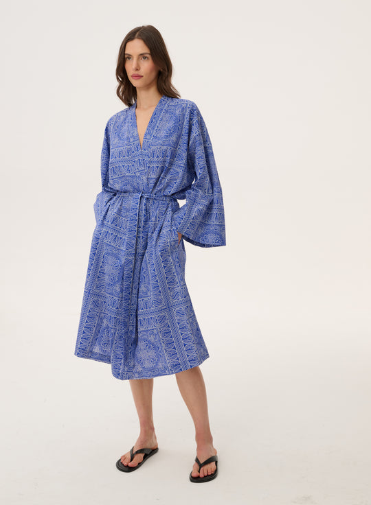 Kimono z bawełny we wzór bandany - Musolla