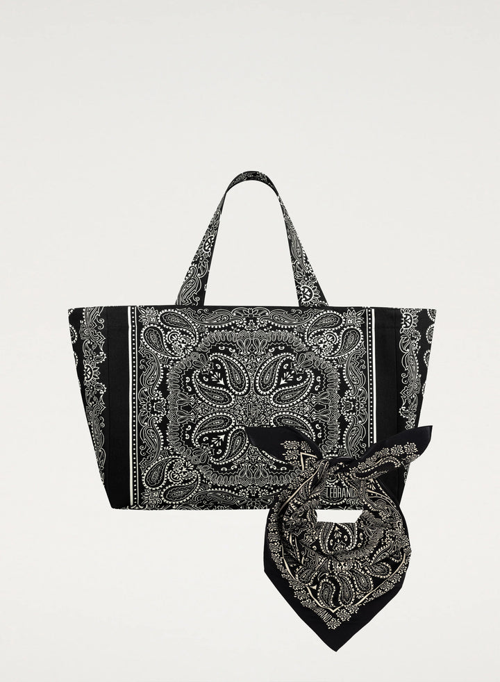 Zestaw Bandana i Shopper Capri Czarny