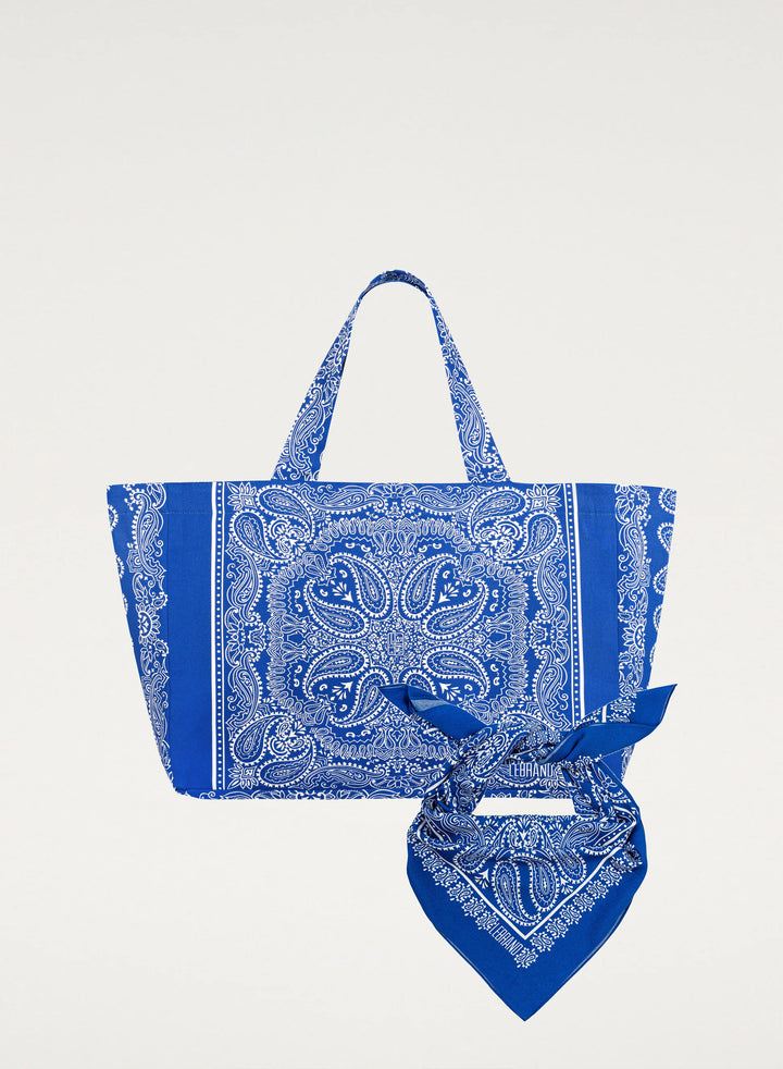 Zestaw Bandana i Shopper Capri Chabrowy